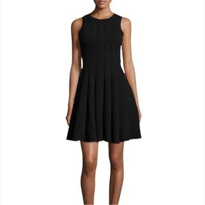 New with Tags Rebecca Taylor Novelty Texture Black Flare Mini Dress Size 4